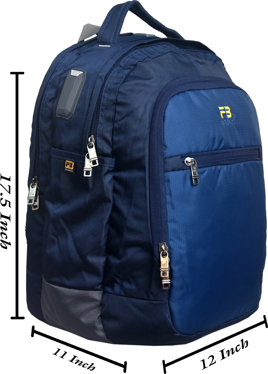 FB Fashion Bag LB-704 Light Green/Blue/Black Laptop Backpack - Image 8