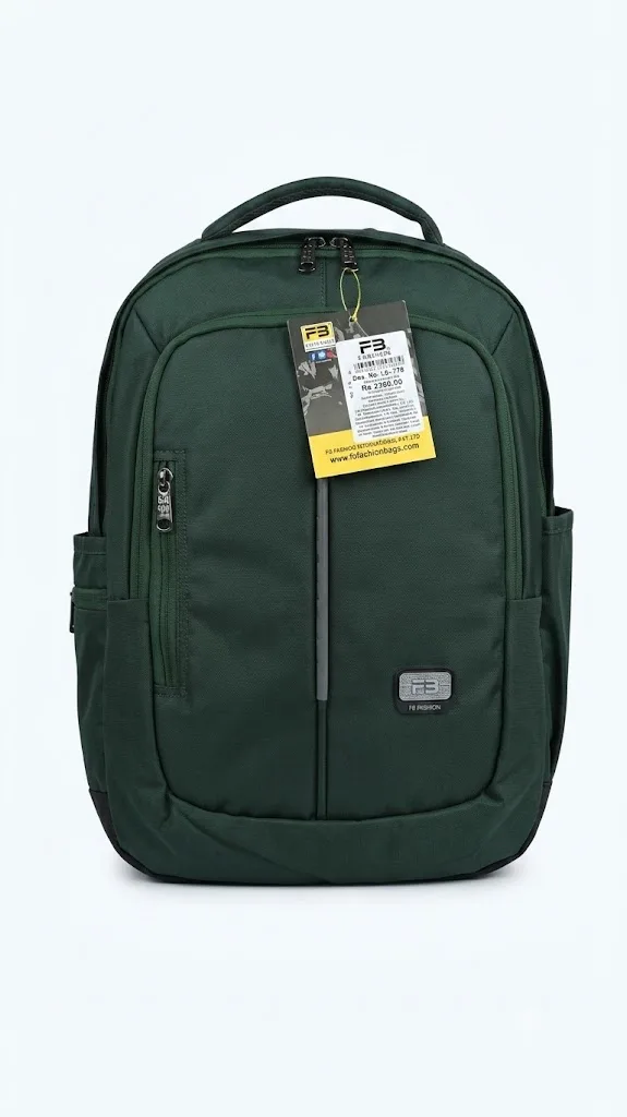 FB Fashion Bag LB-774 Grey/Blue/Black/Green Laptop Backpack - Image 5