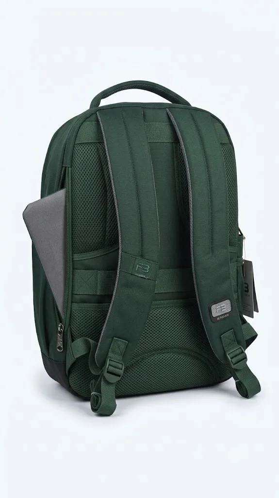 FB Fashion Bag LB-774 Grey/Blue/Black/Green Laptop Backpack - Image 6
