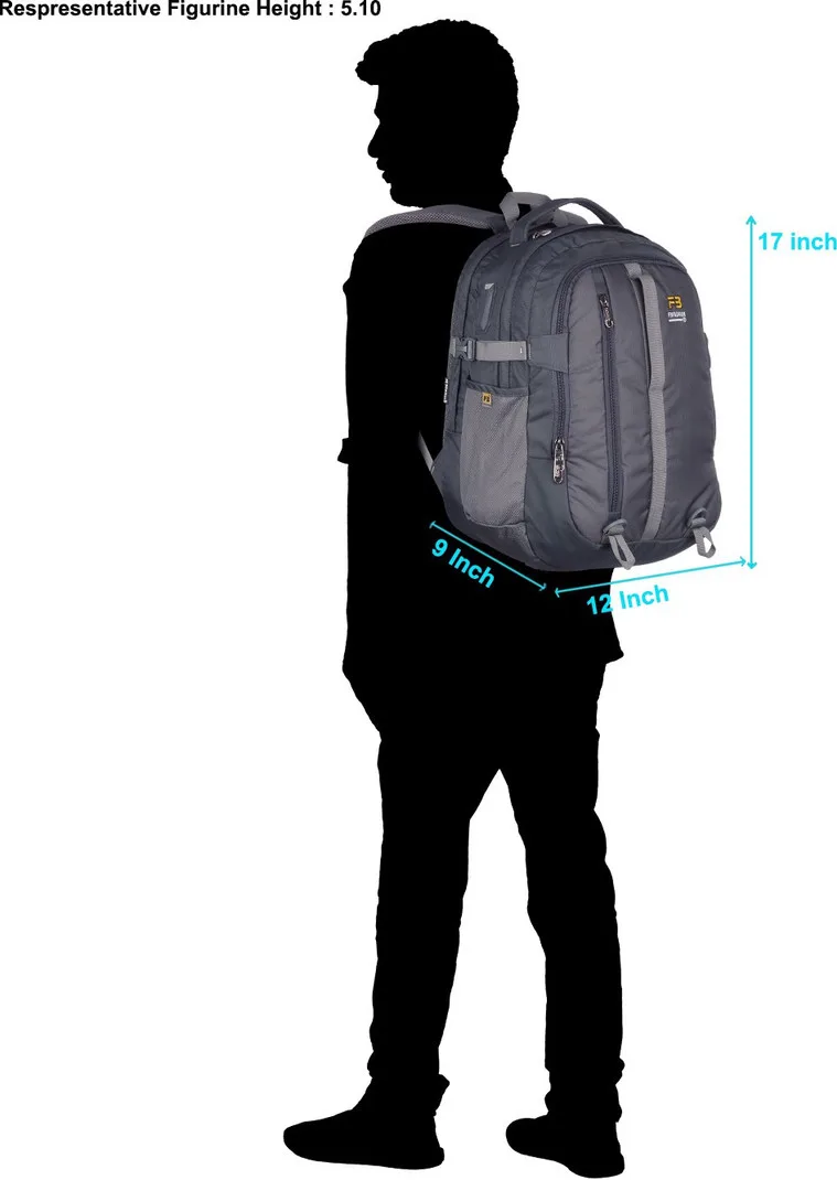 FB Fashion Bag LB-774 Grey/Blue/Black/Green Laptop Backpack - Image 9